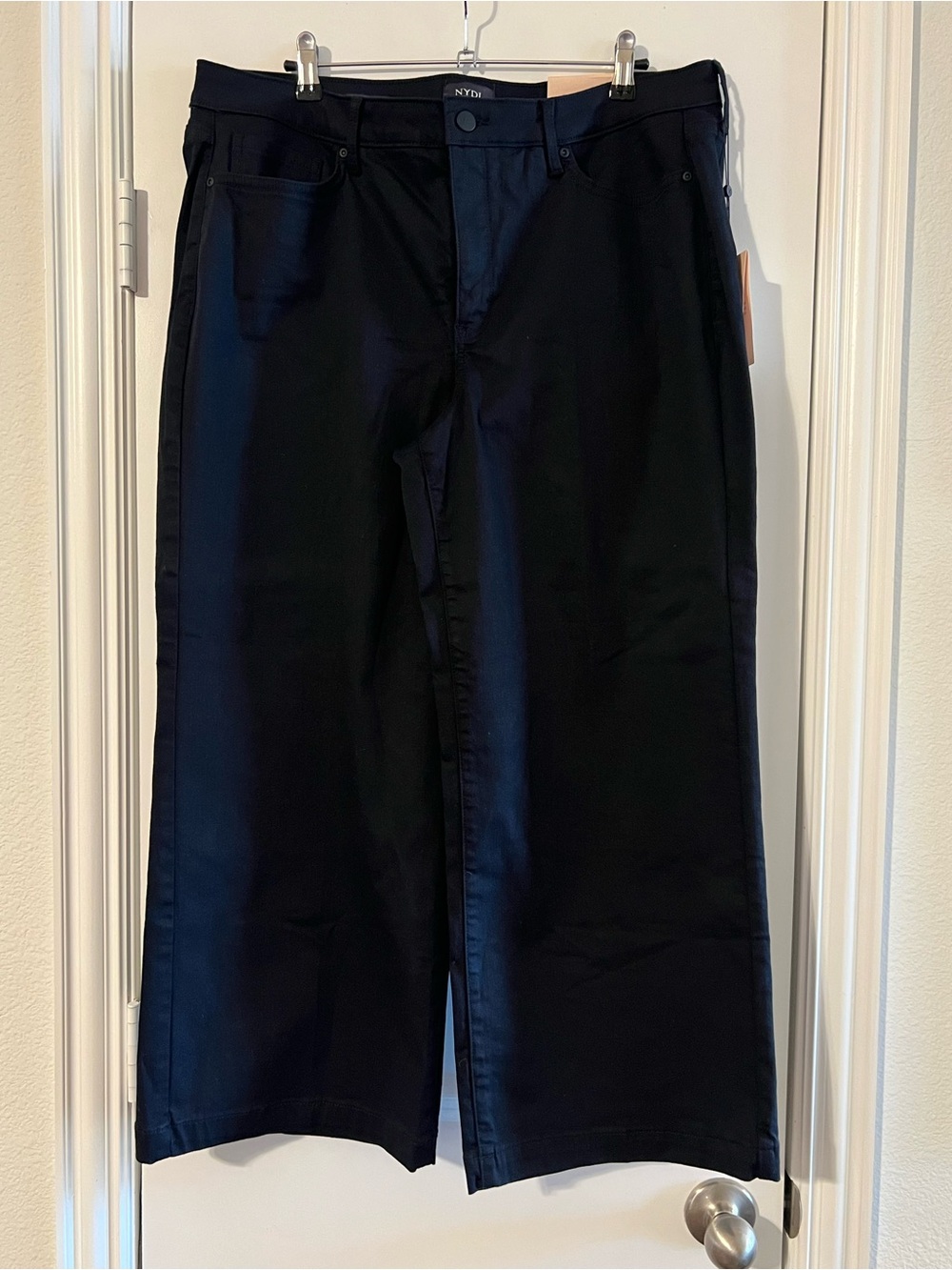 NYDJ Teresa Black Wide-Leg Pants